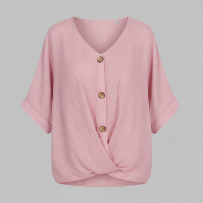 Elegant V-Neck Blouse | Women's Long Sleeve Fashion Top