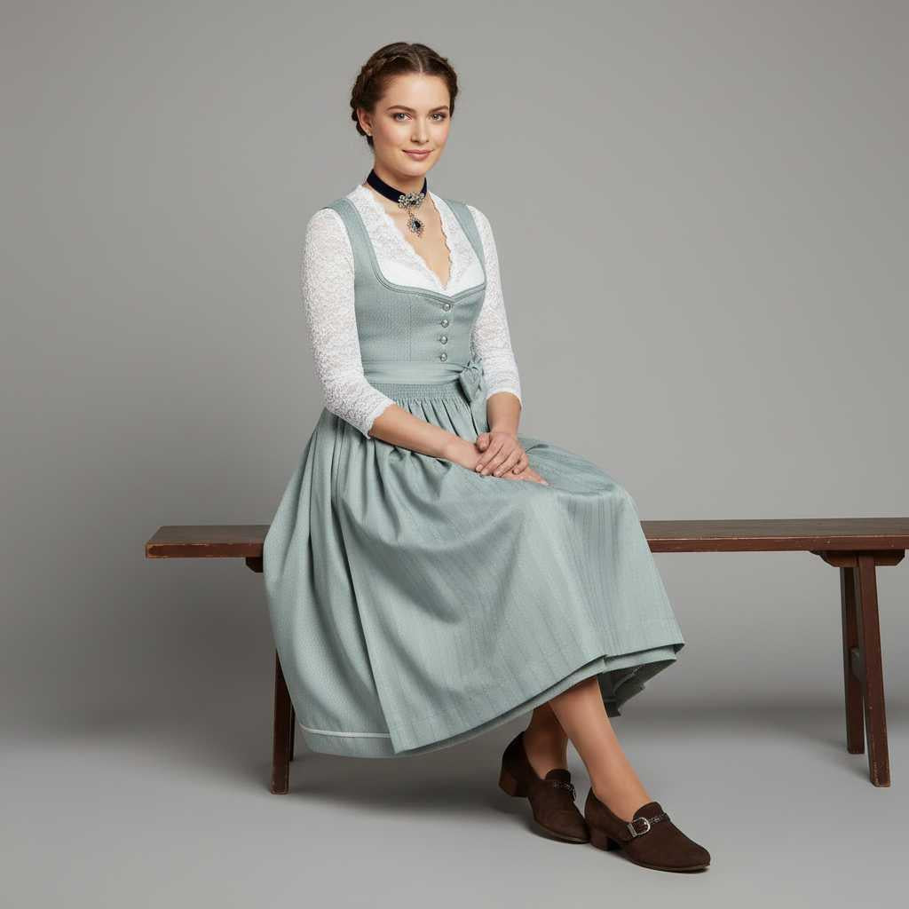 Elegant Dirndl Costume Dress | Women's Dress for Oktoberfest