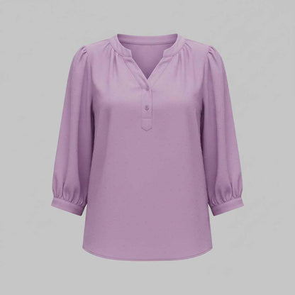 Silk Patchwork Women's Blouse | Versatile Summer Top