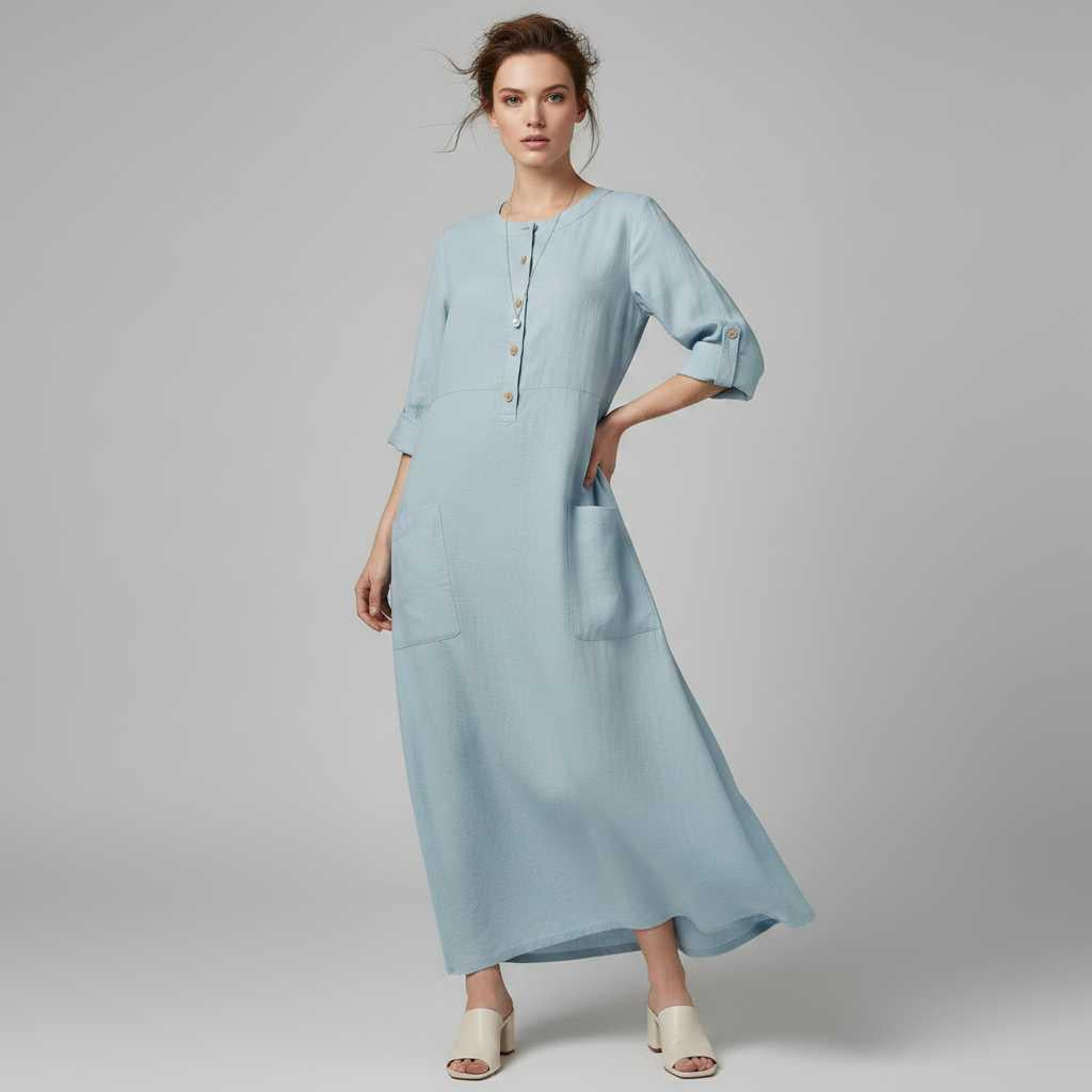 Tina | Women's Plus Size Maxi Dress in Soft, Breathable Fabric