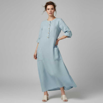 Tina | Women's Plus Size Maxi Dress in Soft, Breathable Fabric