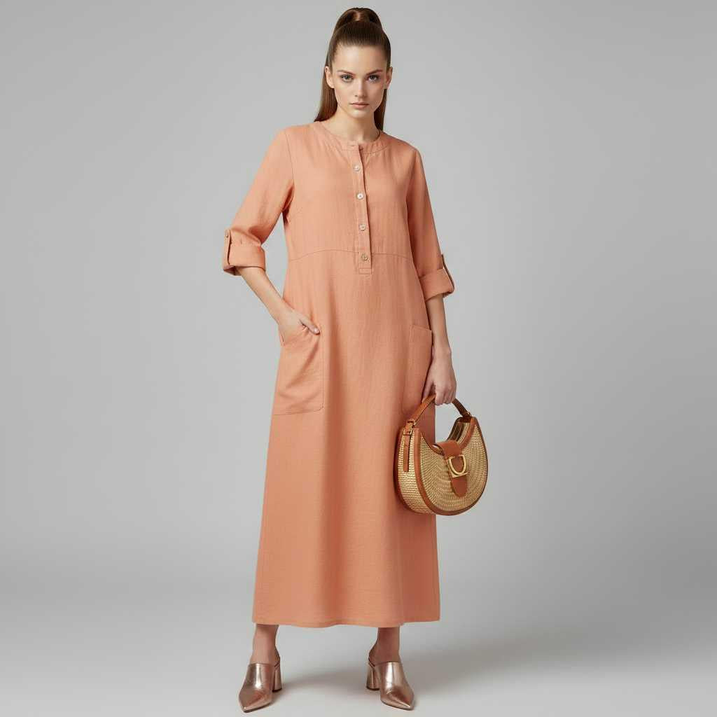 Tina | Women's Plus Size Maxi Dress in Soft, Breathable Fabric