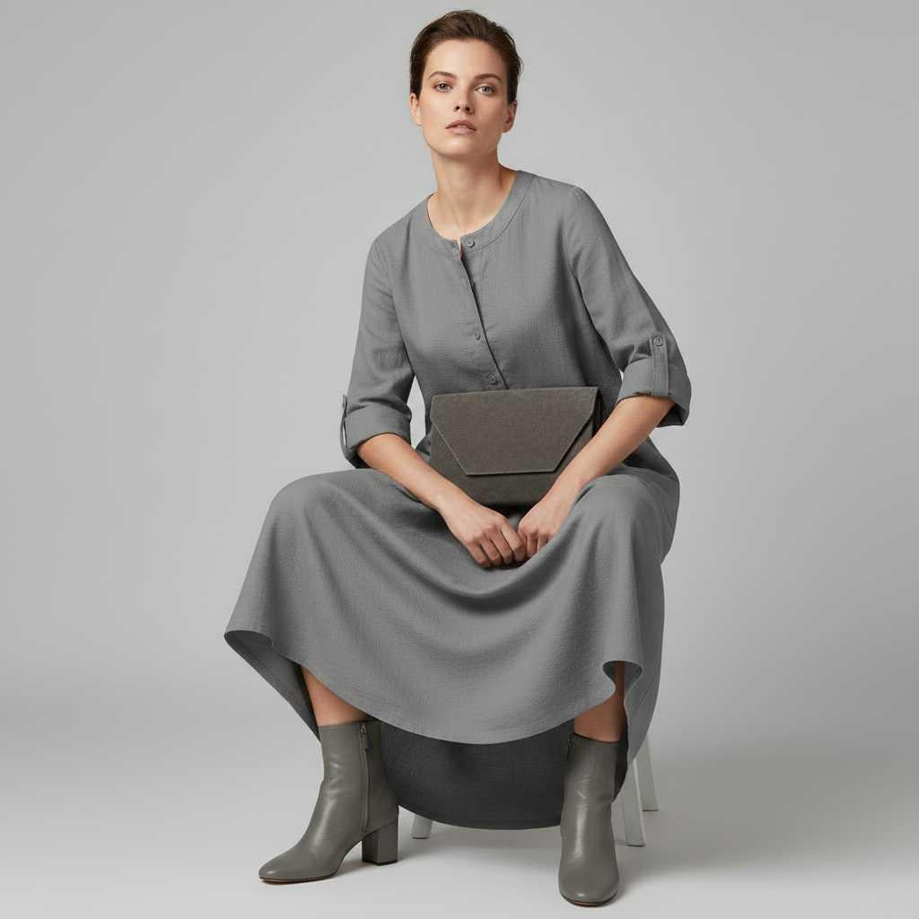 Tina | Women's Plus Size Maxi Dress in Soft, Breathable Fabric